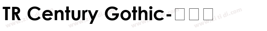 TR Century Gothic字体转换